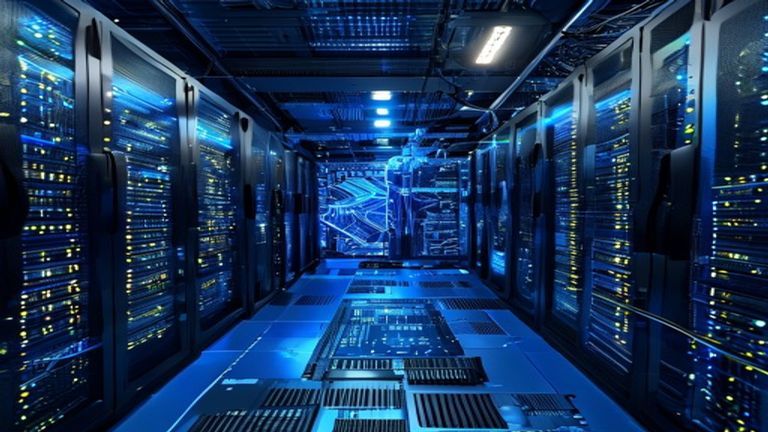 Imagen editorial sobre Claude, NVIDIA Blackwell Ultra y Azure para infraestructura de IA.